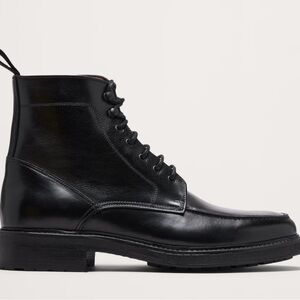 Banana Republic Black Leather Boots Polished Finish